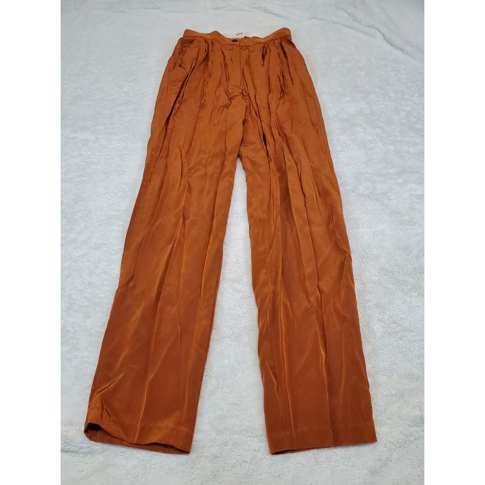 NWT Vintage Judy Knapp Copper Rust High Rise Pants Medium Bohemian Gritty Boho